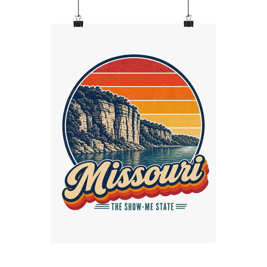 Missouri Ozark Lake Bluffs Poster