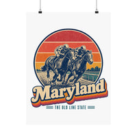 Maryland Thoroughbred Horse Race Poster