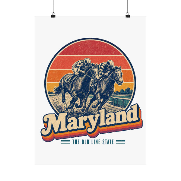Maryland Thoroughbred Horse Race Poster