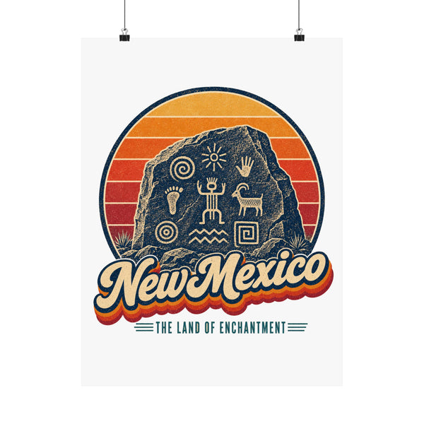 New Mexico Ancient Petroglyphs Poster