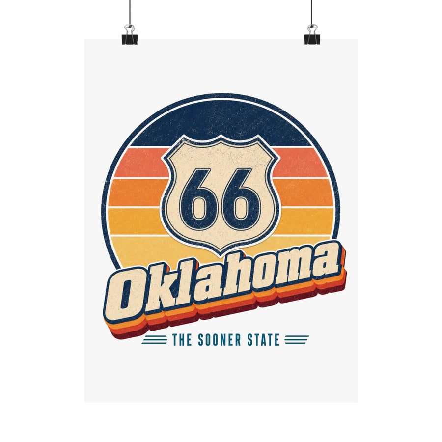 Oklahoma Route 66 Poster