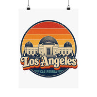 Los Angeles Retro Sunset Poster