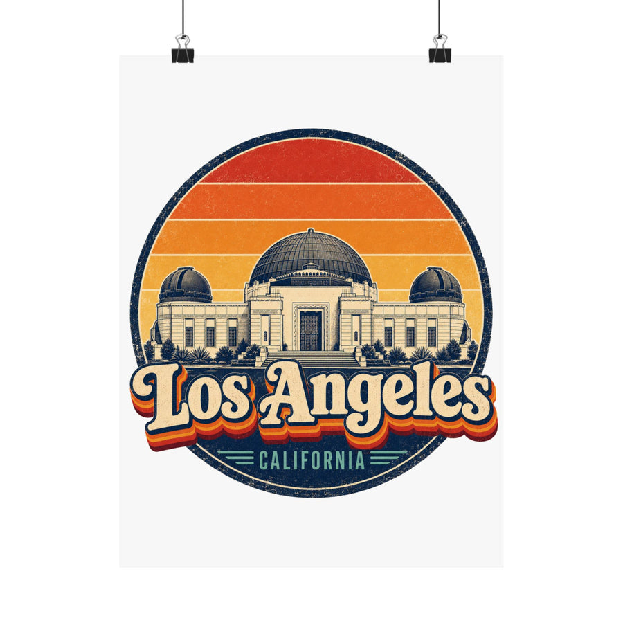 Los Angeles Retro Sunset Poster