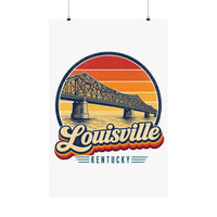 Louisville Retro Sunset Poster