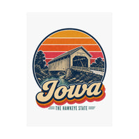 Iowa Madison County Covered Bridge Poster
