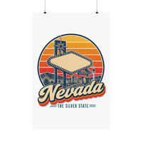 Nevada Vegas Style Neon Sign Poster