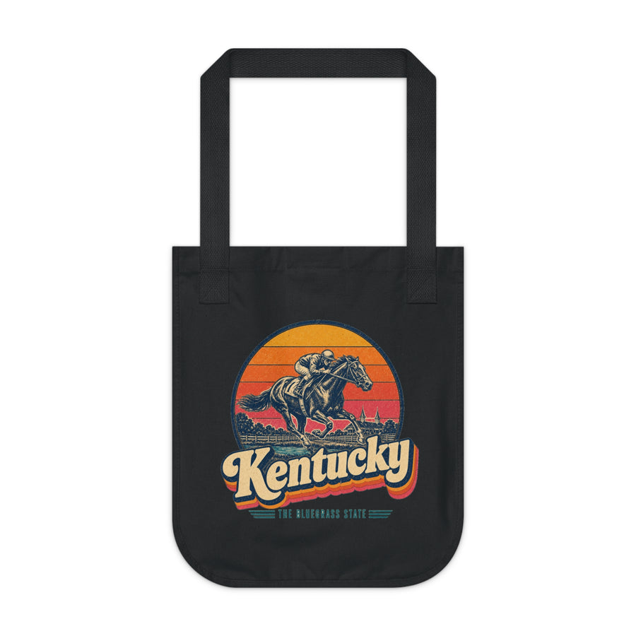 Kentucky Racehorse And Jockey Tote Bag