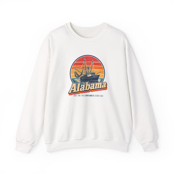 Alabama Shrimp Boats Mobile Bay Sweatshirt