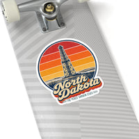 North Dakota Oil Derrick Sticker