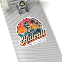 Hawaii Hula Dancer Sticker
