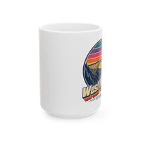 West Virginia Retro Sunset Mug