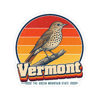 Vermont Hermit Thrush Sticker