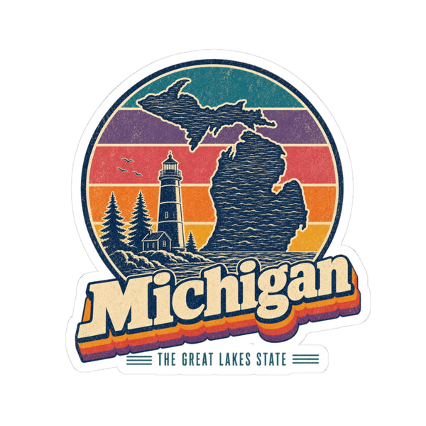 Michigan Mitten State Shape Sticker