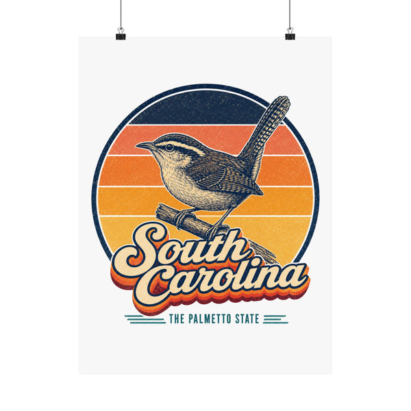 South Carolina Carolina Wren Poster