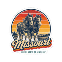 Missouri Clydesdale Horses Sticker