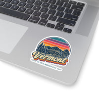 Vermont Retro Sunset Sticker