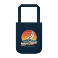 Rhode Island Sailboat Heeling Tote Bag