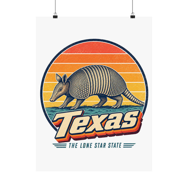 Texas Armadillo Poster
