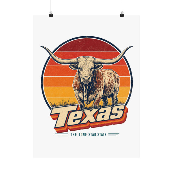 Texas Longhorn Steer Poster