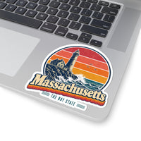 Massachusetts Lighthouse On A Bluff Sticker