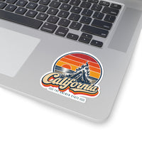 California Beach Sunset Bonfire Sticker