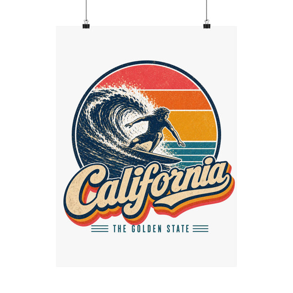 California Surfing Poster