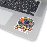 Georgia Retro Sunset Sticker