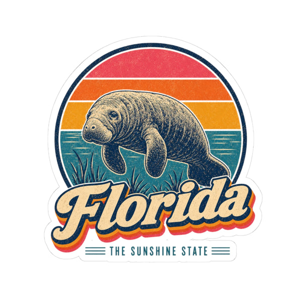 Florida Manatee Sticker