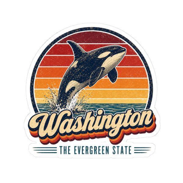 Washington Orca Whale Sticker
