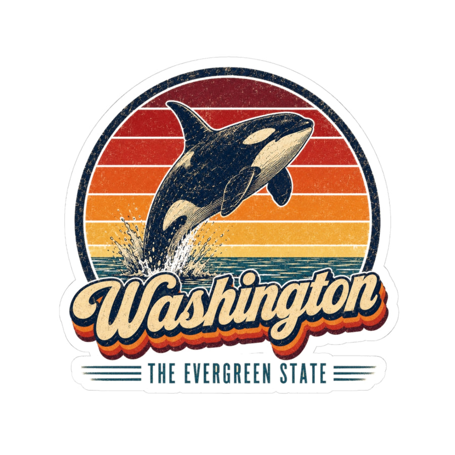 Washington Orca Whale Sticker