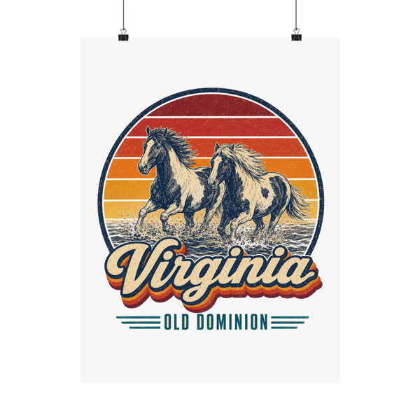 Virginia Chincoteague Ponies Poster