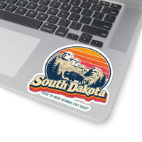 South Dakota Retro Sunset Sticker