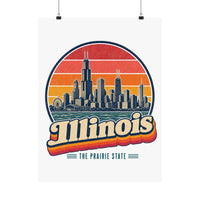 Illinois Chicago Skyline Poster