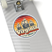 Virginia Jamestown Ships Sticker