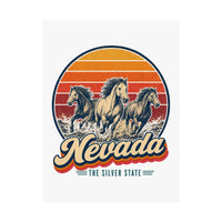 Nevada Wild Mustangs Poster