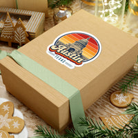 Austin Retro Sunset Sticker