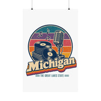 Michigan Detroit Soul Records Poster