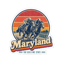 Maryland Thoroughbred Horse Race Sticker