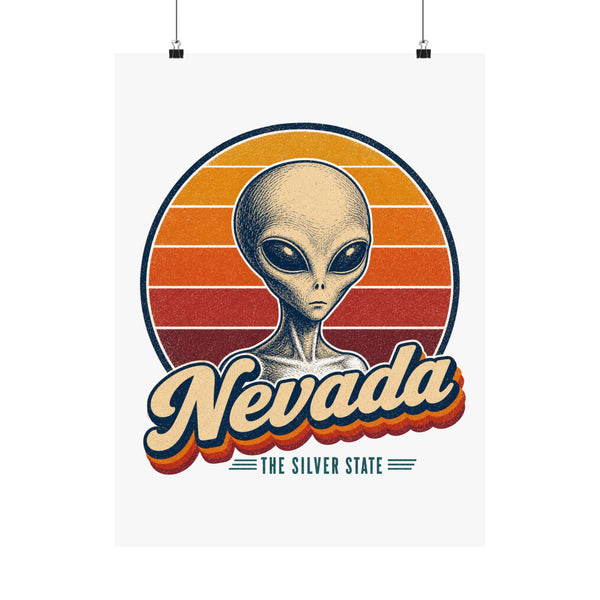Nevada Area 51 Alien Poster