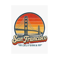 San Francisco Retro Sunset Poster