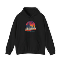 Massachusetts Retro Sunset Hoodie