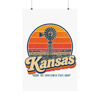 Kansas Prairie Windmill Poster