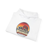 Wisconsin Dairy Cows Red Barn Hoodie