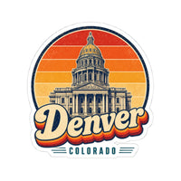 Denver Retro Sunset Sticker