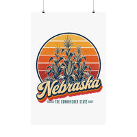Nebraska Corn Stalks Poster