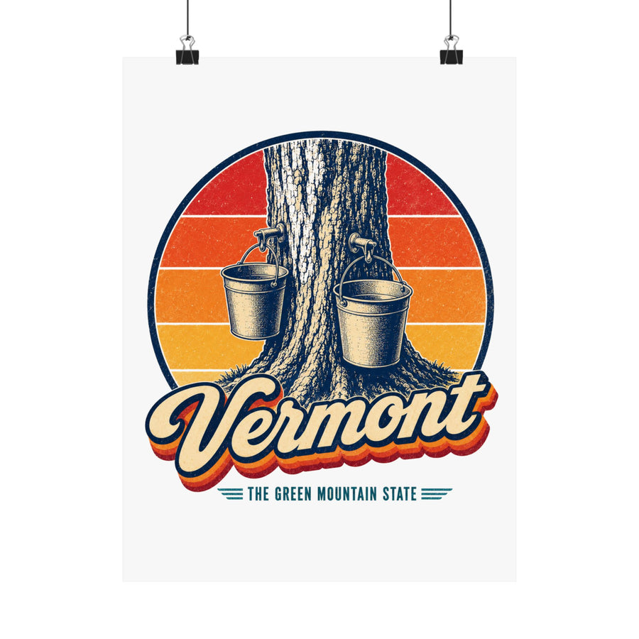 Vermont Maple Syrup Taps Buckets Poster