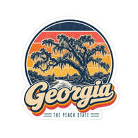 Georgia Savannah Oaks And Spanish Moss Sticker