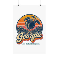 Georgia Retro Sunset Poster