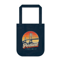 Portland Retro Sunset Tote Bag