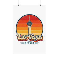 Las Vegas Retro Sunset Poster